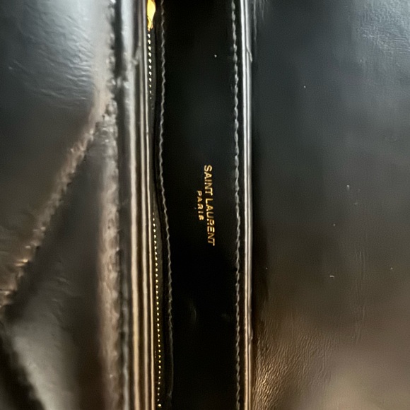 YSL toy Lou Lou quilted in black with gold hardware. - Picture 4 of 15